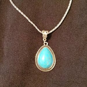 Semiprecious Stone Necklace Turquoise